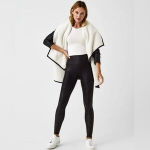 SPANX Faux Leather Fleece Lined Leggings